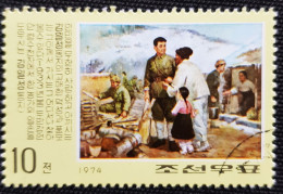 Corée Du Nord 1974 Scene From The Life Of Kim Il Sung   Stampworld N° 1361 - Korea (Nord-)