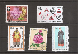 Corée Du Nord  ( Lot De 5 Timbres De PA Différents XXX -MNH ) - Korea (Nord-)