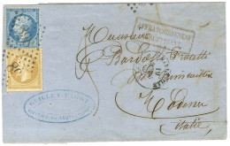 GC 878 / N° 21 + 22 Càd T 15 CHARLEVILLE (7) Sur Lettre Insuffisamment Affranchie Pour Modène Taxée 3. 1866. - TB / SUP. - Sonstige & Ohne Zuordnung