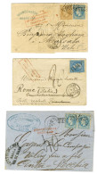 Lot De 3 Lettres Insuffisamment Affranchies Pour L'Italie. - TB. - Other & Unclassified