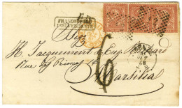 GC 12 / Italie 20c (3) Sur Lettre Insuffisamment Affranchie Pour Marseille. Au Recto, Taxe Tampon 6. 1868. - TB. - Andere & Zonder Classificatie