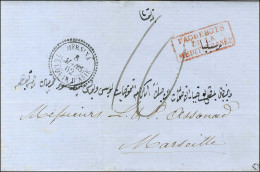 Càd MERSINA / TURQUIE D'ASIE Sur Lettre Pour Marseille, Taxée 10. 1862. - SUP. - Otros & Sin Clasificación