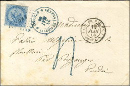 Losange Bleu SNG / Col. Gen N° 4 Càd Bleu SENEGAL ET DEPces / GOREE Sur Lettre Insuffisamment Affranchie Pour Pouzauges. - Sonstige & Ohne Zuordnung