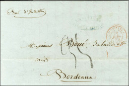 Lettre Avec Texte Daté De Saint Louis Le 4 Juin 1850 Pour Bordeaux. Au Recto, Càd D'entrée Rouge COLONIES / FRA / PAUILL - Sonstige & Ohne Zuordnung