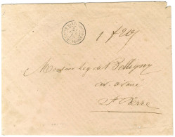 Càd MARTINIQUE / FORT DE FRANCE Sur Lettre Non Affranchie 3 Ports Pour Saint Pierre, Taxée 1F20c. 1864. - TB / SUP. - R. - Other & Unclassified