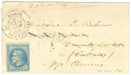 Etoile 1 / N° 29 (leg Def) Càd PARIS / PL. DE LA BOURSE 24 SEPT. 70 Sur Lettre Pour Trouville Réexpédiée à Amiens. Au Ve - Krieg 1870