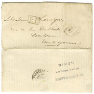 Càd PARIS / LA VILLETTE 24 SEPT. 70 + P.P. Sur Lettre Avec Texte Daté Du Fort D'Aubervilliers Pour Toulouse. Au Verso, R - Oorlog 1870