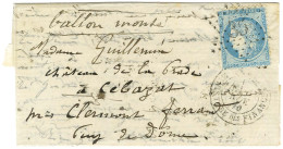 Etoile 35 / N° 37 Càd PARIS / MINISTERE DES FINANCES 6 NOV. 70 Sur Lettre Pour Clermont Ferrand. Au Verso, Càd PARIS A C - Guerra De 1870