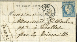 Etoile 11 / N° 37 Càd PARIS / R. ST HONORE 26 DEC. 70 7e Levée Sur Dépêche Ballon N° 16 Pour La Trimouille (département  - Krieg 1870