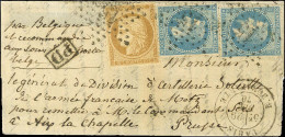 Etoile 15 / N° 29 (2) + N° 36 Càd PARIS / R. BONAPARTE 29 DEC. 70 Sur Lettre Adressée à Un Général De Division à Aix La  - Oorlog 1870