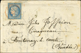 Càd Rouge PARIS (SC) 11 JANV. 71 / N° 37 (leg Def) Sur Lettre Pour Fontenay Le Comte. Au Verso, Càd LILLE A PARIS 15 JAN - Krieg 1870