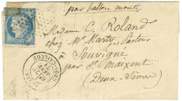 Etoile 27 / N° 37 Càd PARIS/ GROS CAILLOU 20 JANV. 71 Sur Lettre Saint Maixent. Au Verso, Càd D'arrivée 28 JANV. 71. LE  - Oorlog 1870