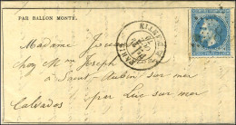 Etoile 8 / N° 29 Càd PARIS / R. D'ANTIN 29 OCT. 70 Sur Gazette Des Absents N° 3 Adressée à Sa Femme à St Aubin Sur Mer.  - Krieg 1870