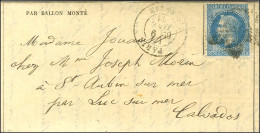 Etoile 8 / N° 29 (def) Càd PARIS / R. D'ANTIN 9 JANV. 71 Sur Gazette Des Absents N° 25 Adressée à Sa Femme à St Aubin Su - Oorlog 1870