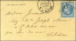 Etoile 11 / N° 29 (leg Def) Càd PARIS / R. ST HONORÉ 15 JANV. 71 Sur Gazette Des Absents N° 27 Adressée à Sa Femme à St  - Oorlog 1870