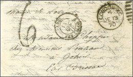 7ème Valise Diplomatique : Lettre Avec Texte Daté De Paris Le 30 Novembre 1870 Pour Brissac, Au Recto Càd LONDON.WC DE 1 - Oorlog 1870