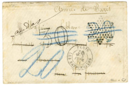 Càd Taxe 30c PARIS / LES BATIGNOLLES 3 FEVR. 71 Sur Lettre Pour Le Havre Réexpédiée à Versailles. Au Recto, Taxe 20 DT A - War 1870