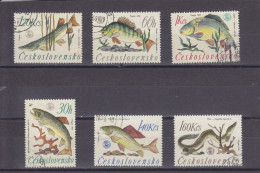 CSSR - CZECHOSLOVAKIA - O / FINE CANCELLED - 1966 - SPORT FISHING - SWEET WATER FISHES - Mi. 1609/14 - Oblitérés