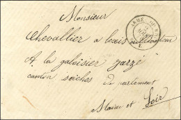 Càd ARMÉE DU RHIN / Bau L 2 AOUT 70 Sur Lettre Pour Jarzé, Au Verso Càd D'arrivée 5 AOUT 70 (Ex Collection Dubus). - TB  - Oorlog 1870