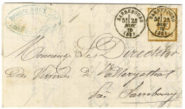 Càd T 16 SARREBOURG (52) / Alsace N° 5 Sur Lettre Pour Vallerysthal. 1870. - SUP. - R. - Cartas & Documentos