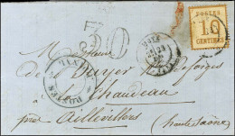 Càd T 17 METZ (55) / Als. N° 5 Taxe 30 DT Sur Lettre Pour Aillevillers, Au Recto Grand Cachet POSTE / EPINAL. 1870. - TB - Cartas & Documentos
