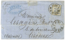 Càd Provisoire ROUEN / 1871 / Alsace N° 6 (leg Def) Sur Lettre Pour Lisieux. Au Recto, Taxe 30 DT. - TB. - Brieven En Documenten