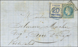 Cachet Provisoire Bleu AMIENS / 1871 / POSTE / Als. N° 6 + PC Du GC 85 (Amiens) / N° 29 Sur Lettre Avec Texte Daté D'Ami - Brieven En Documenten