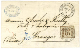 Càd LEMBERG LOTHRINGEN / Alsace N° 7 Sur Lettre Pour Granges (Suisse). 1871. - TB / SUP. - R. - Lettres & Documents