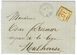 Càd Bleu LUTZELHAUSEN / Alsace N° 5 Sur Lettre Pour Mulhouse. 1871. - SUP. - Brieven En Documenten