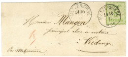 Càd METZERWIESE / Alsace N° 4 Sur Lettre Pour Kedange. 1871. - SUP. - Briefe U. Dokumente