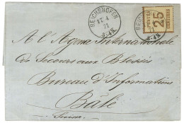 Càd REICHSHOFEN / Alsace N° 7 Sur Lettre Pour Bâle. 1871. - SUP. - R. - Brieven En Documenten