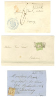 Lot De 3 Lettres Dont 2 Affranchies Avec Càd Encadré SAARBURG. 1871. - TB / SUP. - Lettres & Documents