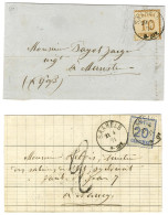 Lot De 2 Lettres Affranchies Avec Càd Encadré SAARELB. 1871. - TB / SUP. - Lettres & Documents