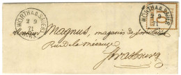 Càd WORTHad SAUER / Alsace N° 5 Sur Lettre Pour Strasbourg. 1871. - SUP. - Lettres & Documents