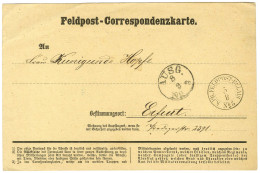 Càd K:PR: FELDPOST-RELAIS / N° 5 (Saint Blais) Sur Carte De Correspondance Adressée En Franchise Militaire à Erfurt. - S - Lettres & Documents