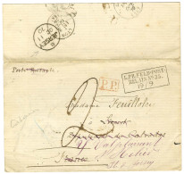 Cachet Encadré K.PR.FELD.POST / RELAIS N° 35 (Coulommiers) + P.P. Rouge Sur Lettre Avec Texte En Franchise Militaire Pou - Lettres & Documents