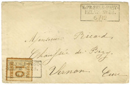 Cachet Encadré K.PR.FELD.POST / RELAIS N° 38 (Rambouillet) / Alsace N° 5 Sur Lettre Pour Vernon. - TB / SUP. - Brieven En Documenten