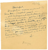 ARAGON Louis (1897-1982), écrivain. - Andere & Zonder Classificatie
