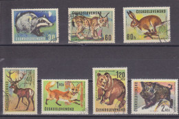 CSSR - CZECHOSLOVAKIA - O / FINE CANCELLED - 1966 - WILD FAUNA - Mi. 1661/7 - Oblitérés