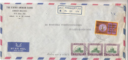 GOOD JORDAN " REGISTERED " Postal Cover To FINLAND 1969 - Good Stamped: Dome Of The Rock ; WHO - Jordan
