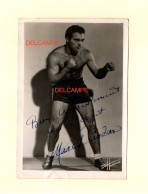 PHOTO ORIGINALE MARCEL CERDAN- DEDICACEE "BIEN AMICALEMENT à P. NOIZAT MARCEL CERDAN-Studio HARCOURT-10,4 X 15,2cm - Boxing