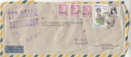 GOOD BRAZIL " REGISTERED " Postal Cover To FINLAND 1969 - Good Stamped: Persons ; Bird - Storia Postale