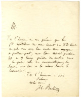 BERLIOZ Hector (1803-1869), Compositeur Et Chef D'orchestre. - Andere & Zonder Classificatie