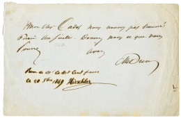 Delcampe - DUMAS Alexandre Père (1802-1870), écrivain Et Homme De Théâtre. - Otros & Sin Clasificación