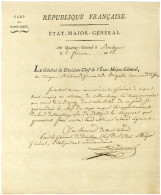 LE MAROIS Jean (1776-1836), Général Et Aide De Camp De Napoléon 1er. - Other & Unclassified