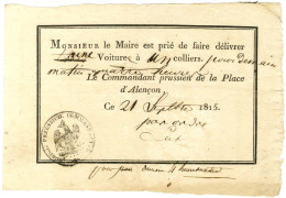 OCCUPATION PRUSSIENNE EN 1815. - Other & Unclassified