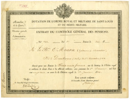 ORDRE ROYAL ET MILITAIRE DE SAINT LOUIS. - Other & Unclassified