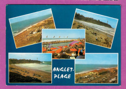 ANGLET 64 - La Plage Multivue Plage Parasol Rouge  - Anglet