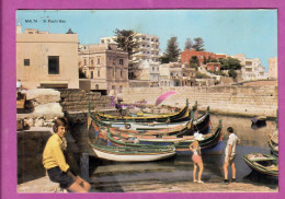 MALTE MALTA - St Paul's Bay La Port Bateau Animé  - Malta