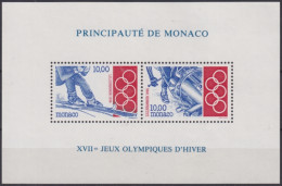 F-EX48216 MONACO MNH 1994 LILLEHAMMER WINTER OLYMPIC GAMES SHEET.  - Invierno 1994: Lillehammer